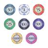 Brybelly Scroll Poker Chip Lightweight 10-gram Casino Grade Ceramic  Pack of 50 ($5 Red) view 4