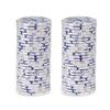 Brybelly Scroll Poker Chip Lightweight 10-gram Casino Grade Ceramic  Pack of 50 ($1 White) view 2