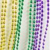 Mardi Gras Mini Bead Necklaces - 33" in. Each - 1 Dozen view 2
