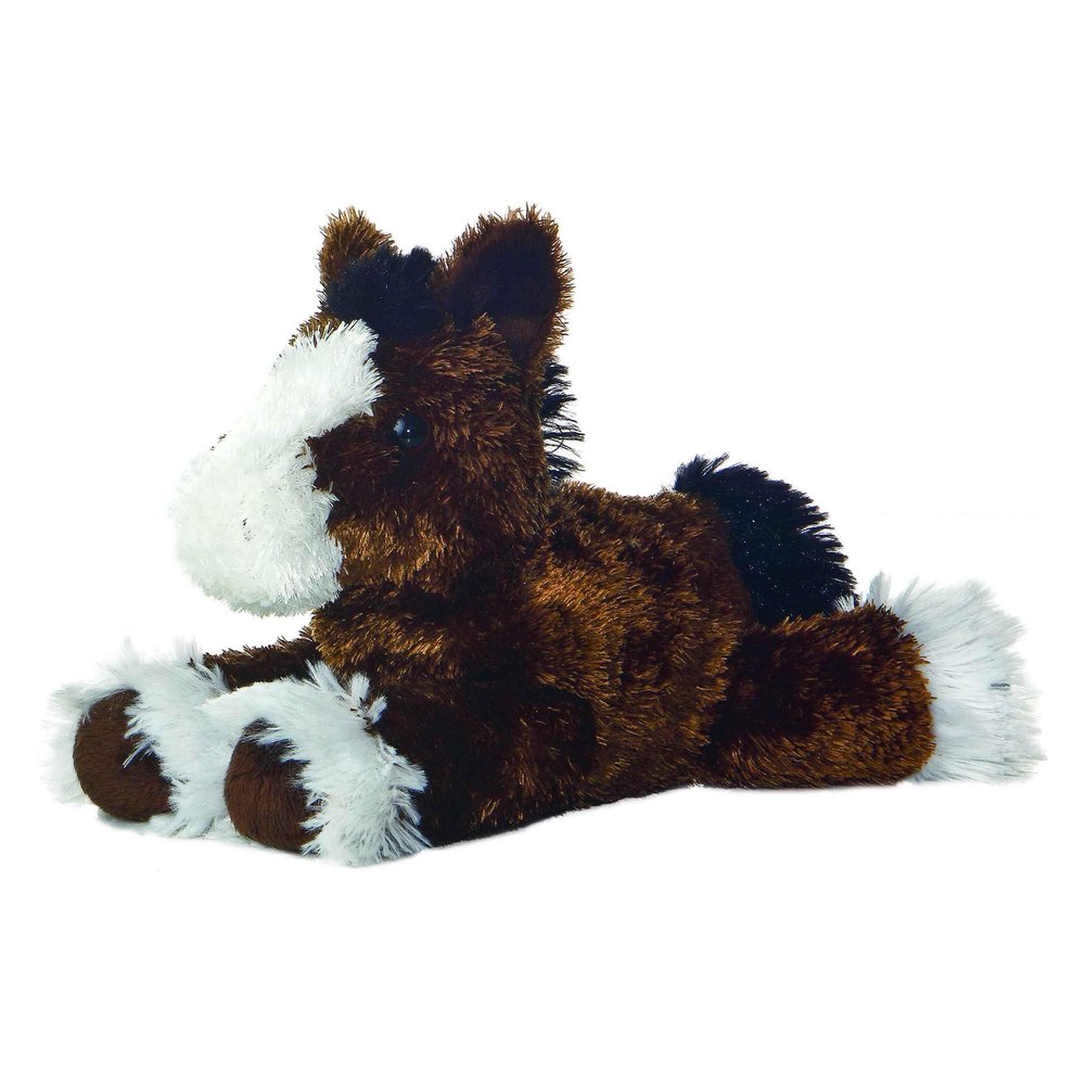 Aurora Adorable Mini Flopsie Clydes Stuffed Animal - Mini Companions Ready for Playful Adventures - for Kids All Ages, Toddlers, Adults, and Families - Brown 8 Inches