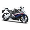 Maisto 1/12 BMW S1000Rr Motorcycle, White/Red/Blue Multi view 1