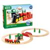 BRIO Classic Figure 8 Set - 22-Piece FSC-Certified Wood Train Set & Accessories - Includes Train, Depot, Trees, Tracks, & More - Compatible with All Wooden Rail Sets - Fun Play for Kids Ages 2 & Up view 1
