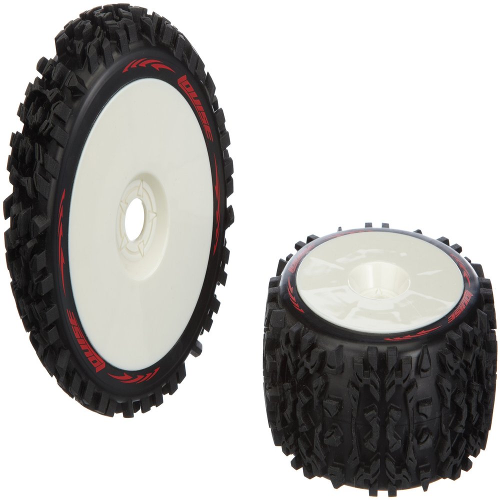 Jamara 054803 Soft Tyre Plus Rim for 1/8 B-Pioneer Buggy Competition (2-Piece)