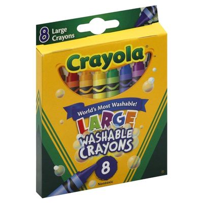 17 Pack CRAYOLA WASHABLE CRAYONS LARGE 8CT