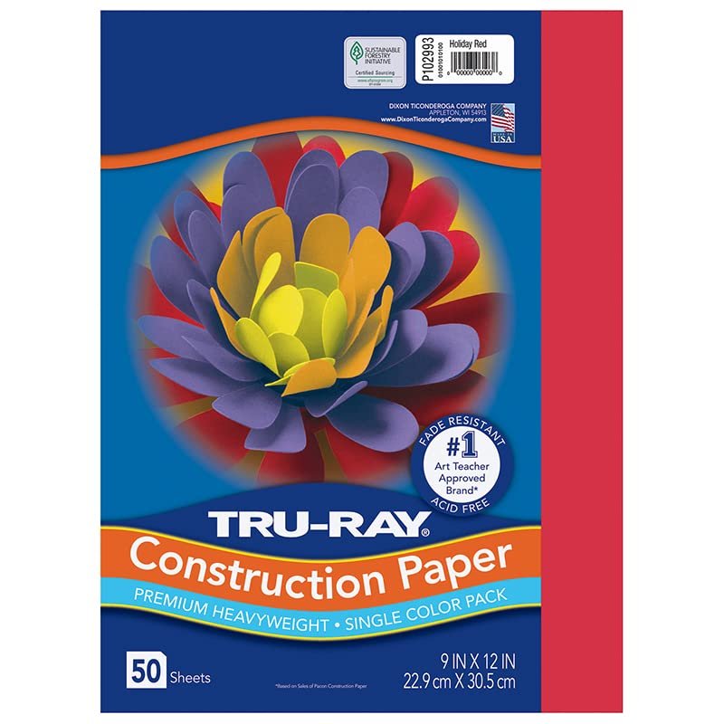 17 Pack PACON CORPORATION TRU-RAY CONSTRUCTION PAPER 9 X 12