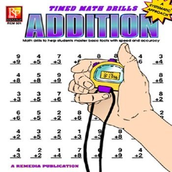 11 Pack REMEDIA PUBLICATIONS TIMED MATH FACTS ADDITION