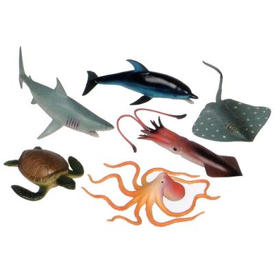 4 Pack GET READY KIDS FORMERLY MT&B OCEAN ANIMAL PLAYSET