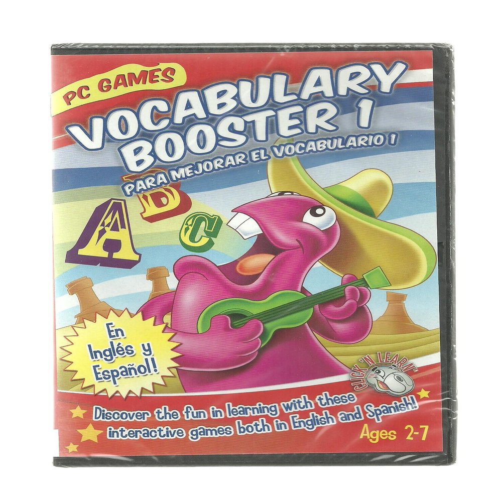 Digiview Entertainment Click 'N Learn PC Games Vocabulary Booster 1 Ages 2-7 English & Spanish