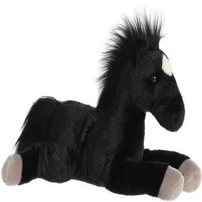 Aurora Adorable Flopsie Blackjack Stuffed Animal - Used to Create Imaginative Play Adventures - Perfect for Birthdays, Kids and Adults, All Ages - Black 12 Inches