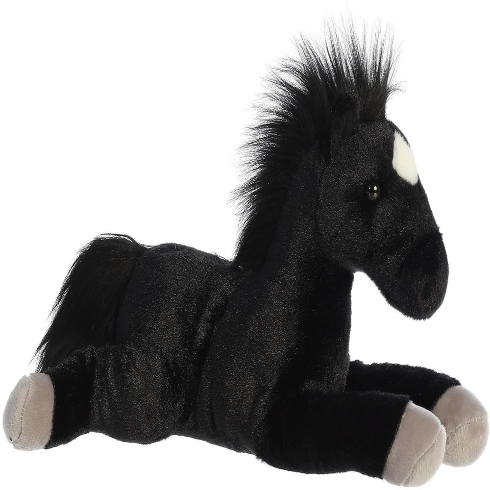 Aurora Adorable Flopsie Blackjack Stuffed Animal - Used to Create Imaginative Play Adventures - Perfect for Birthdays, Kids and Adults, All Ages - Black 12 Inches