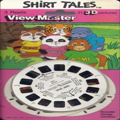 View-Master Shirt Tales 3D 3 Reel Set - Made in USA