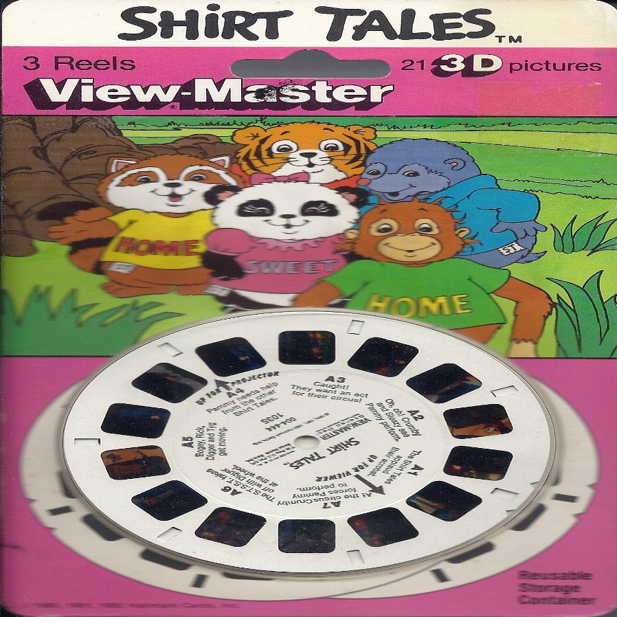 View-Master Shirt Tales 3D 3 Reel Set - Made in USA