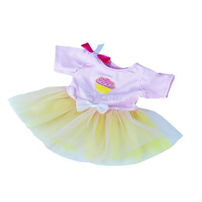 Birthday Girl Cupcake Dress Outfit Fits Most 14" - 18" Build-a-Bear and Make Your Own Stuffed Animals
