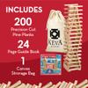 KEVA Structures 200 Wood Building Planks Set - Building Toy Includes 200 Wooden Blocks and Idea Book - Ages 5 and Up view 4