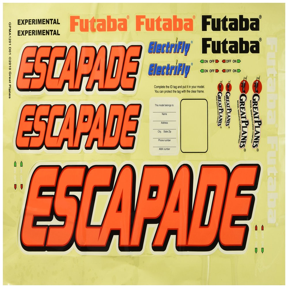 Great Planes Decals Escapade .61 ARF