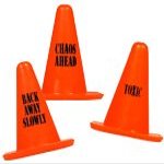 10 Small 1.5 inch Plastic Construction Cone Figures