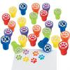 Fun Express Paw Print Stampers - Educational and Learning Activities for Kids - VBS Vacation Bible School Supplies/Decor - 24 Pieces view 1