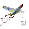 X-Kites WindNSun Super Size 3D Nylon Kite, Aircraft P-51 Mustang, 50 Inches Wide view 2