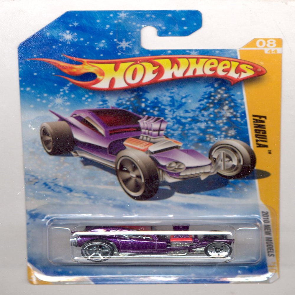 Hot Wheels 2010-008/240 New Models 08/44 PURPLE Fangula SNOW SCENE CARD 1:64 Scale