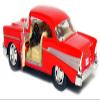 KiNSMART 1957 Chevy Bel Air Coupe 1:40 Scale 5" Die Cast Metal Classic Toy Car (Red) view 2