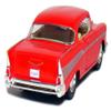 KiNSMART 1957 Chevy Bel Air Coupe 1:40 Scale 5" Die Cast Metal Classic Toy Car (Red) view 3