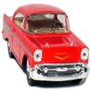 KiNSMART 1957 Chevy Bel Air Coupe 1:40 Scale 5" Die Cast Metal Classic Toy Car (Red) view 4
