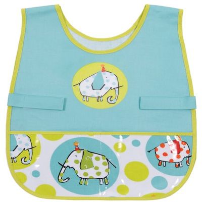 Now Designs Kid's Laminated Art Smock, Elephant Escapade