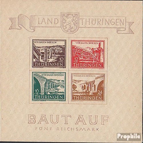 Soviet Zone (All.cast.) block4a y (Complete.Issue.) unmounted Mint/Never hinged ** MNH 1946 Reconstruction (Stamps for Collectors)