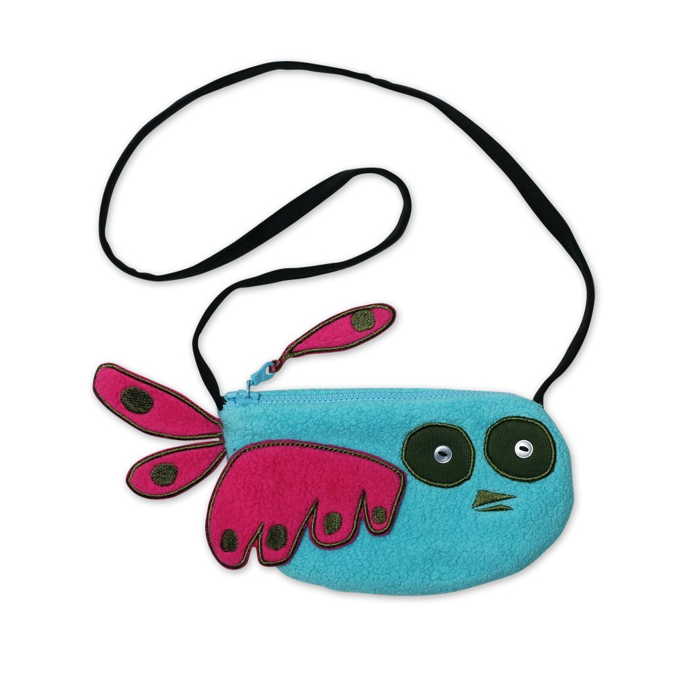 Zutano Little Girls' Owl Purse, Pool, One Size