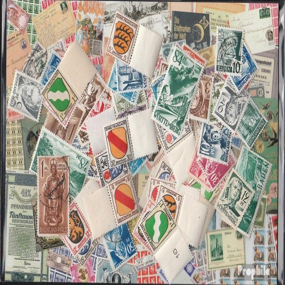 Allied Cast in Germany 125 Various Stamps French Zone After The 2. War (Stamps for Collectors)