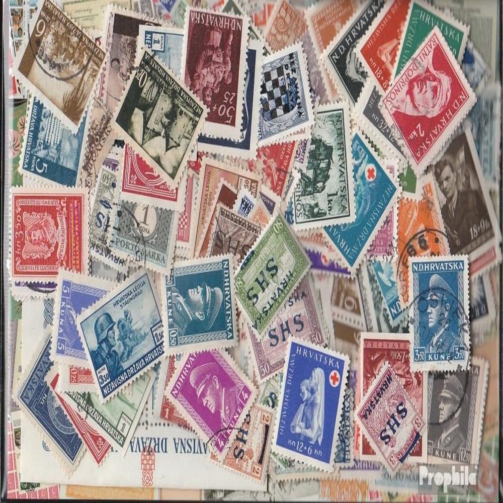 Croatia 200 Various Stamps from 1991 (Stamps for Collectors)