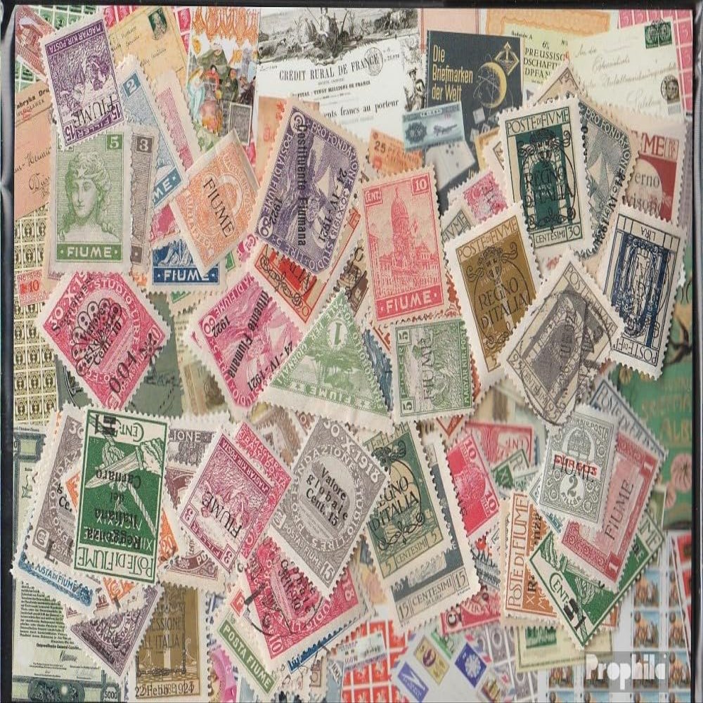 fiume 100 Various Stamps (Stamps for Collectors)