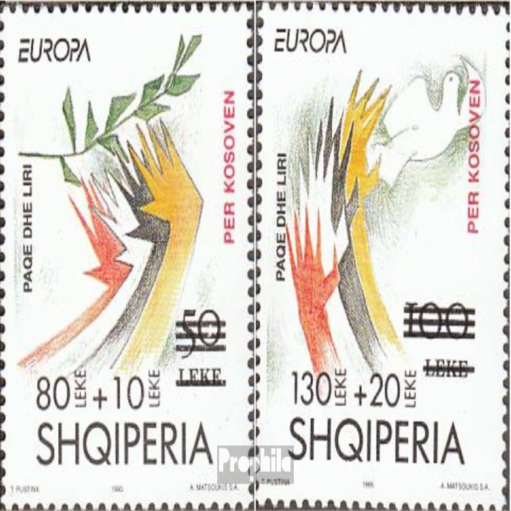 Albania 2784-2785 (Complete.Issue.) 2001 Kosovo-Help (Stamps for Collectors)