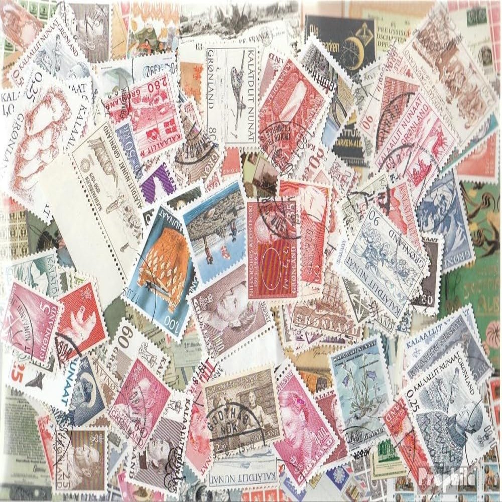 Denmark - Greenland 100 Various Stamps (Stamps for Collectors)