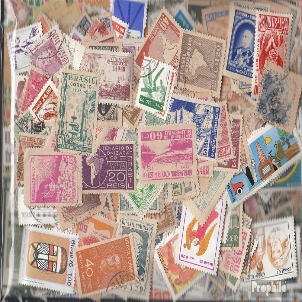 Prophila Collection Brazil 500 Various Stamps (Stamps for Collectors)