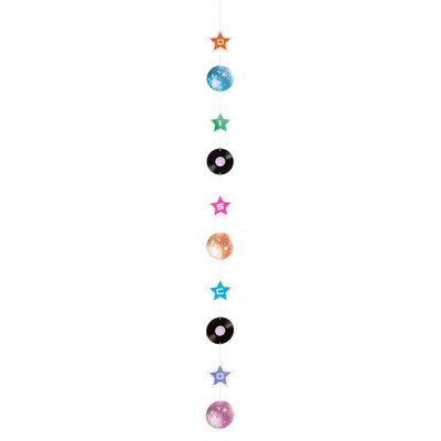 Boland 00740 - Disco Party Ceiling Decoration 185 cm, Multi-Coloured