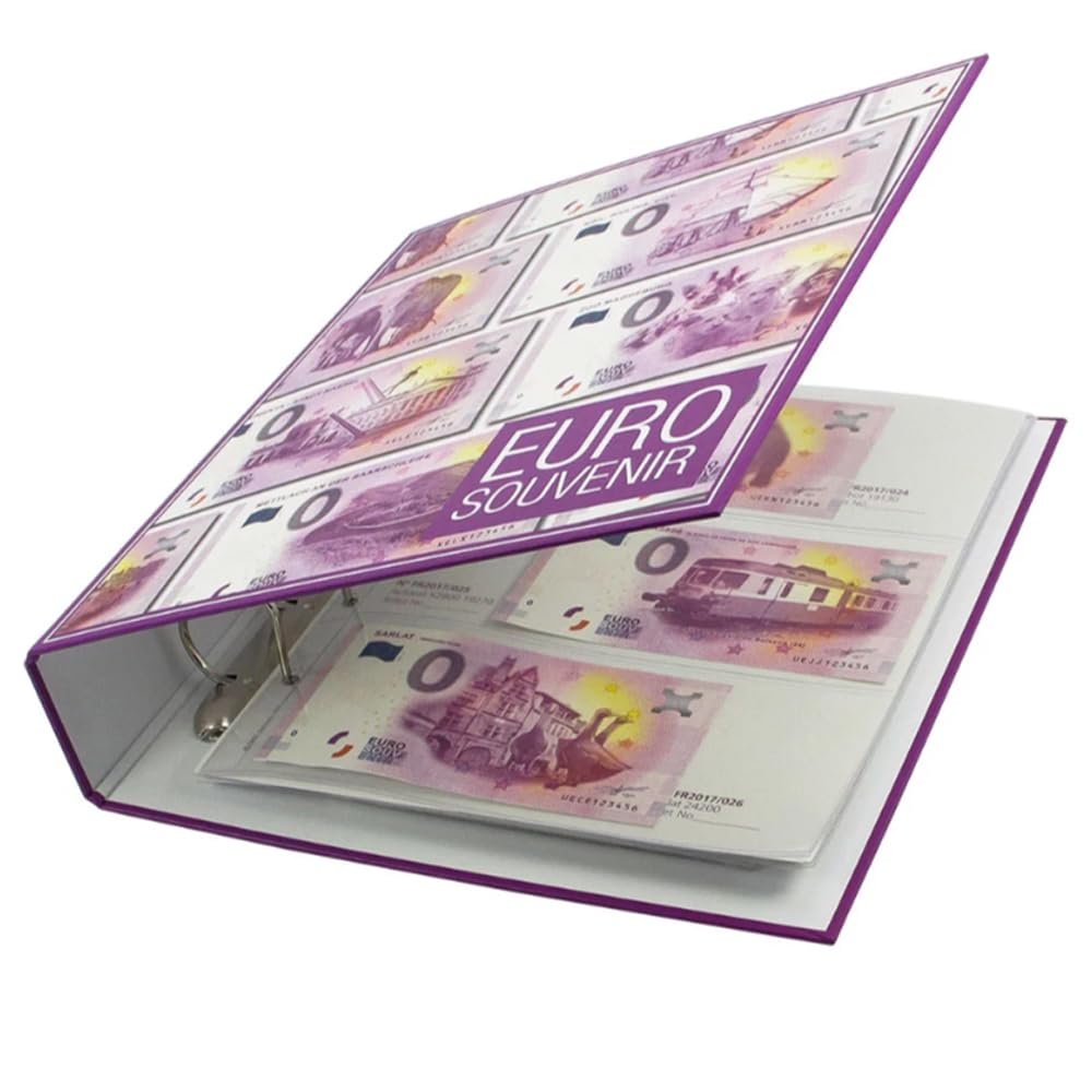SAFE 3100 Sammelalbum 0 Euro Scheine - Album 0 Euro-Banknoten + 5 Einsteckbltter 7399