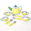 YOTTOY Madeline Collection | 23-Piece Kids Tin Tea Set Toy w/ Illustrations, Monograms, Carry Case view 4
