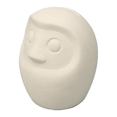 Artec 45556 Unglazed Daruma Piggy Bank