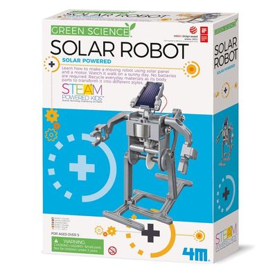 4M Green Science Solar Robot Kit with Customizable Recyclable Design - 1 Set for Kids