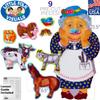 Little Folk Visuals Old Lady Who Swallowed a Fly Precut Felt Pieces, 9 Pieces Set view 2