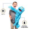 30" Blue Monster Puppet, Full Body Ventriloquist Style Puppet view 2