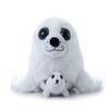 The Petting Zoo Mom and Baby Harp Seal Stuffed Animal, Gifts for Kids, Pocketz Ocean Animals, Harp Seal Plush Toy 14 inches view 2