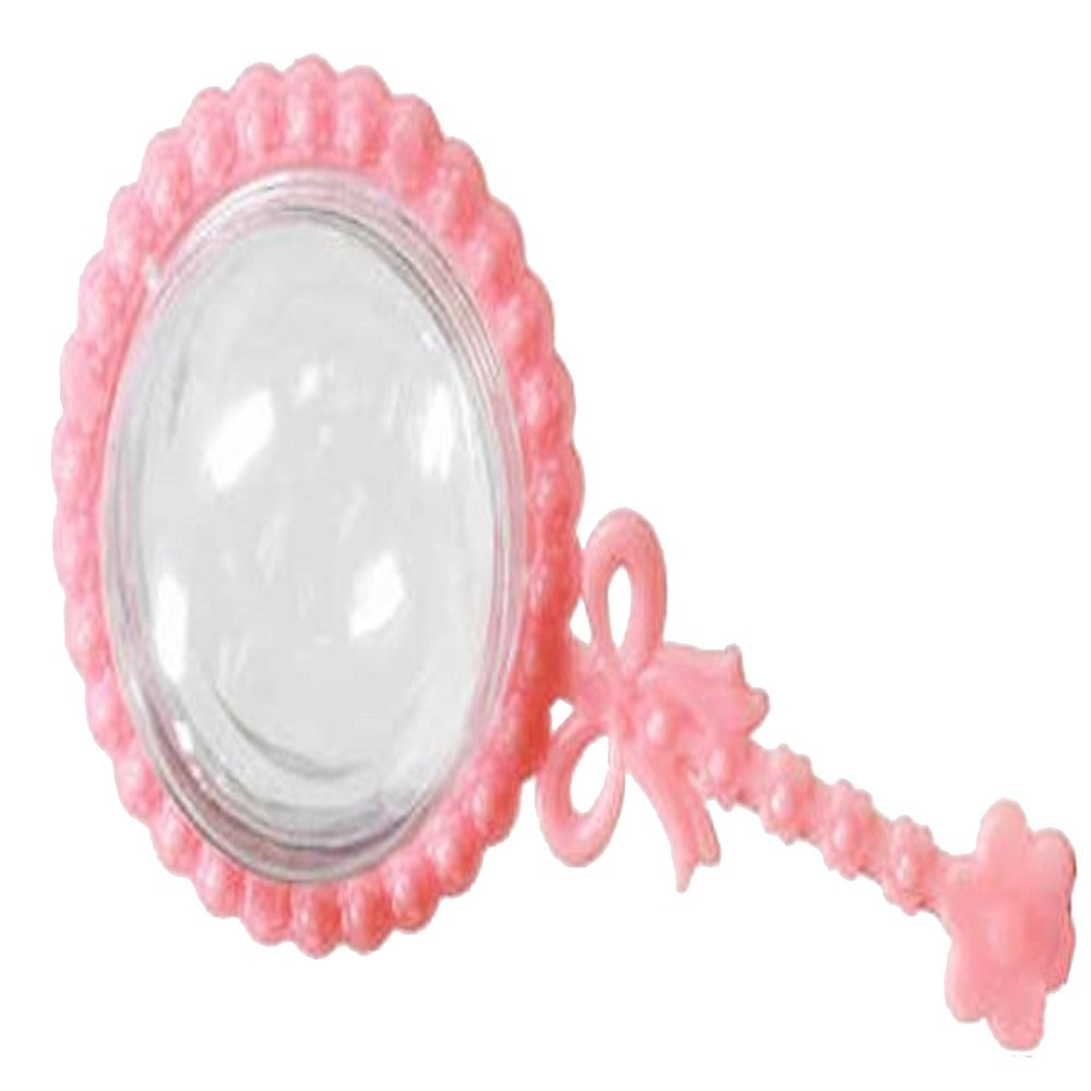 48 Pink Fillable Plastic Baby Rattles Shower Favor- IT is NOT A Toy, Decoration ONLY