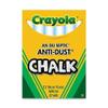 50 Pack CRAYOLA LLC FORMERLY BINNEY & SMITH CHALK ANTI-DUST WHITE 12 CT view 1