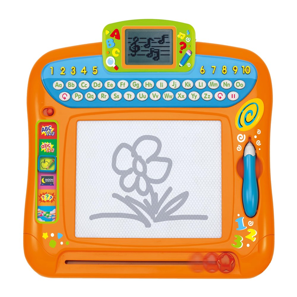 winfun Write 'n Draw Learning Board Interactive Educational Toy for Toddlers, LCD Screen, 6 Learning Modes, Numbers, Letters, Music & More, Ideal for Ages 24 Months+