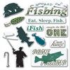 Creative Imaginations - Art Warehouse by Danelle Johnson - Active Summer Collection - Epoxy Stickers - Fishing view 1