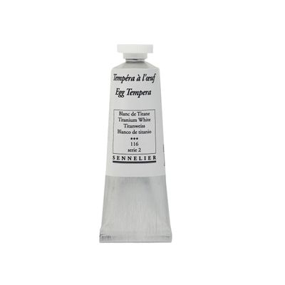 Sennelier Tempera Paint, 21ml, Titanium White S2