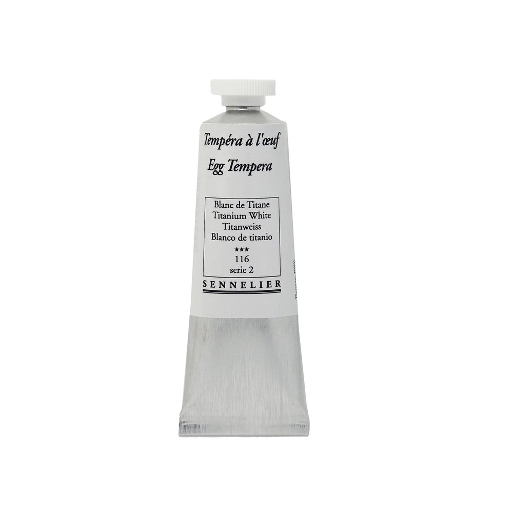 Sennelier Tempera Paint, 21ml, Titanium White S2