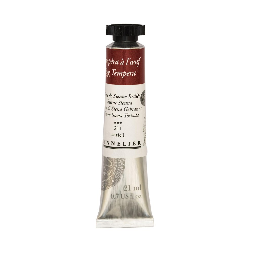 Sennelier Tempera Paint, 21ml, Burnt Sienna S1